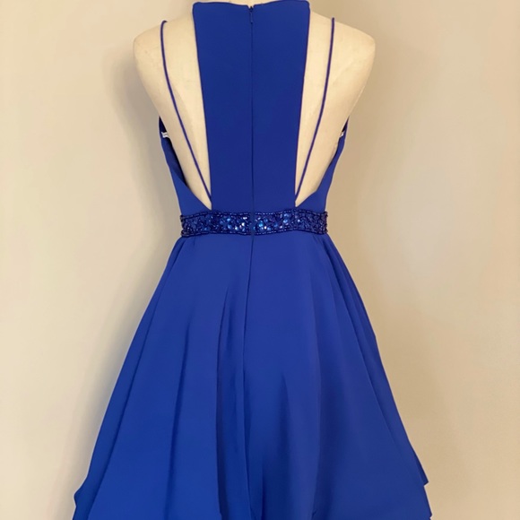 NWT Mac Duggal Blue Dress - Picture 3 of 11